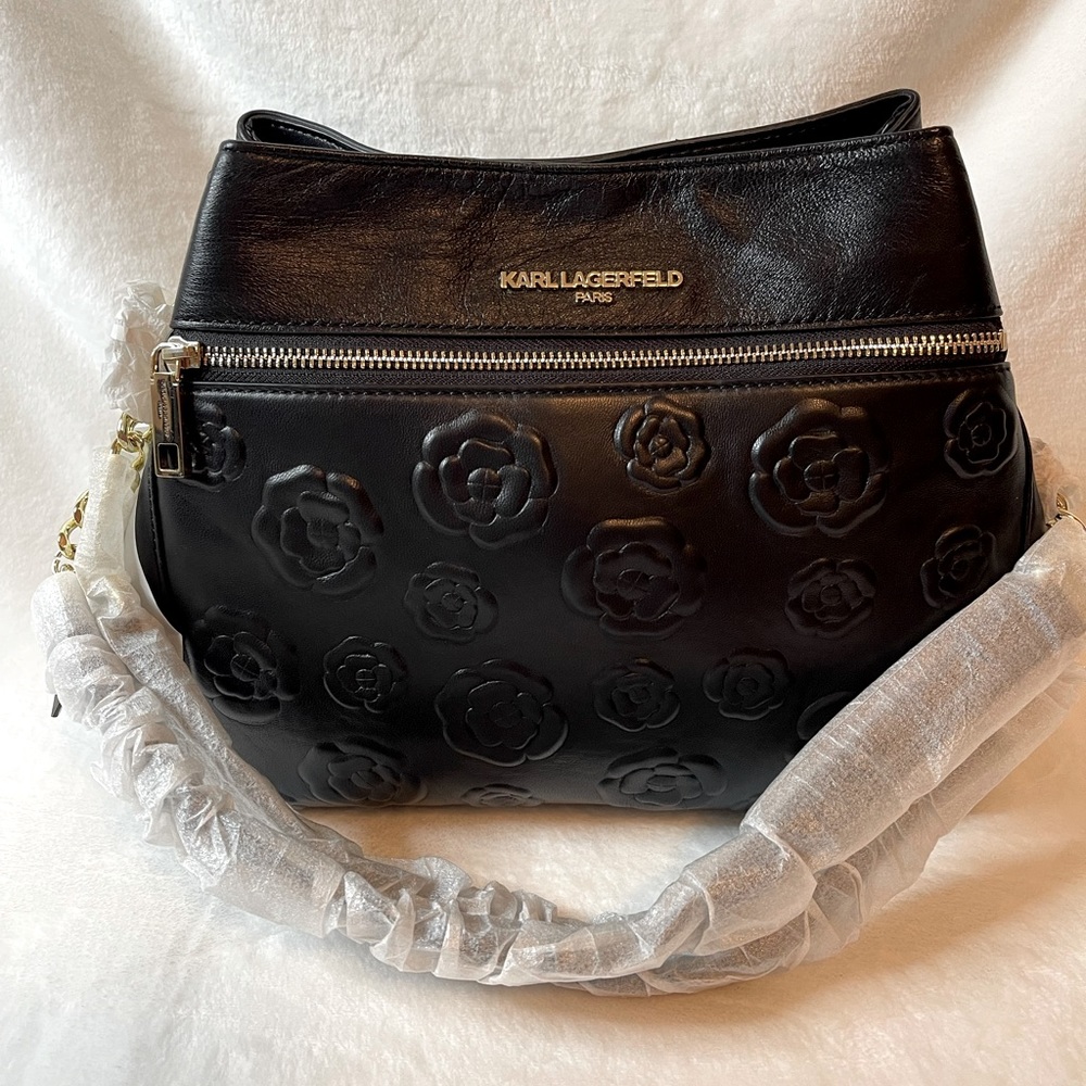 Karl Lagerfeld black shoulder bag, NWT